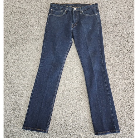 Levis 511‎ Jeans Mens 32 x 31 Blue Denim Slim Fit Straight Leg Stretch Tapered - Picture 1 of 14